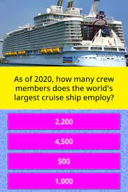 Seagoing vacations have come a long way since tv's sunny love boat sailed across 1970s screens. As Of 2020 How Many Crew Members Trivia Answers Quizzclub