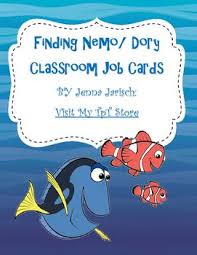 Finding Nemo Dory Classroom Job Cards Classroom Jobs Job Cards Elementary Classroom Themes