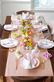 This Easter Brunch Decor Might Even Be More Impressive Than You Meal Easter Brunch Table Easter Dinner Table Easter Brunch Decorations
