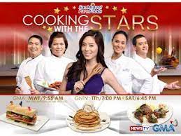 Cooking With The Stars Cooking Show Produced By Gma Network San Miguel Pure Foods Company Inc Television Ser Company Meals Cooking Show Pureed Food Recipes