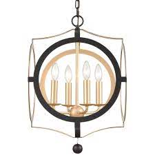 Odelle Chandelier by Crystorama | ODE-704-BK-GA | CRY828687