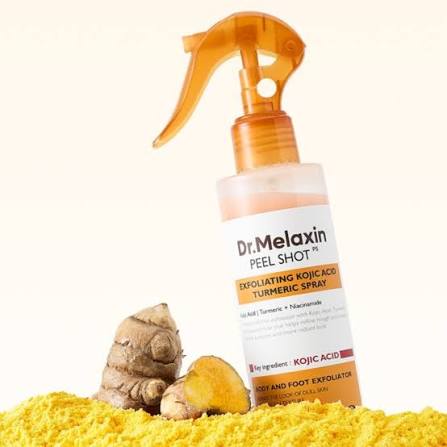 Spray exfoliante de ácido kójico y cúrcuma Dr. Melaxin