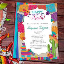 Birthday Fiesta Mexican Style Party Invitation Template Etsy In 2021 Party Invite Template Mexican Party Invitation Bridal Shower Invitations Templates