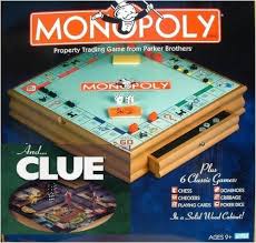 Parker Brother Hasbro Wooden Board Games Monopoly Clue Plus 6 Other Board Games Wooden Board Games Games Board Games