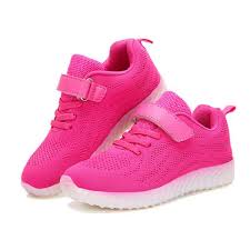 Kids Light Up Led Sport Shoes Girls Boys Mesh Sneakers Flash Shoes Sale Banggood Com