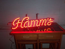 1987 Hamm S Beer Red Neon Light Sign Neon Light Signs Hamms Beer Lighted Signs