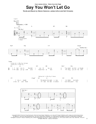 Pin chords to top while scrolling. Say You Won T Let Go By James Arthur Guitar Rhythm Tab Guitar Instructor