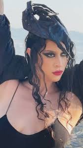 Black widow 🕷️ @themyjelly X @hausofpuglielli , ., Cooking something with  @actdipen , Muse and props @themyjelly (pierced roses) 🥀 , Makeup and bts  by me , At @lux_motion location , ., #femmefatale ...