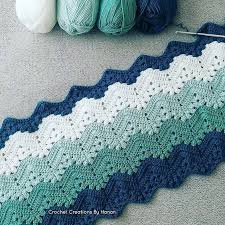 6 Day Kid Blanket Free Pattern Afgan Tig Desen Zikzak Battaniye Zikzak