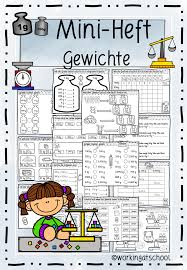 Viele dank für solch gutes material, das sie zur verfügung gestellt haben. Mini Heft Gewichte Unterrichtsmaterial Im Fach Mathematik Gewichte Mathematik Unterrichtsmaterial