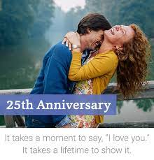 It has a coin which displays the year in which you became man and wife, as well as the space to add a heartfelt personalized message. 25th Anniversary Gifts Personal Creations