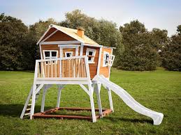 stelzenhaus max braun weiss inkl rutsche weiss stelzenhaus haus sandkasten