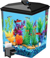 Koller Products Tropical Aquaview Corner Aquarium Starter Kit 2 5 Gal Chewy Com Corner Aquarium Multi Color Led Aquarium