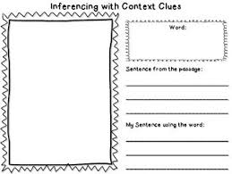 Context Clues Graphic Organizer Making Inferences About The Meaning Of A Word Context Clues Graphic Organizers Vocabulary Instruction