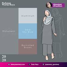 100 kombinasi warna yang brilian dan bagaimana cara menggunakanya pada desain anda. Padanan Warna Baju Dan Tudung Raya 2020 Puan Mary
