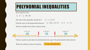 The set of all numbers between two endpoints is called an. Polynomial Rational Inequalities Ppt Download