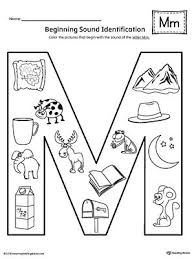 Letter M Beginning Sound Color Pictures Worksheet Letter M Worksheets Beginning Sounds Worksheets Phonics Worksheets