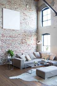Adding a coat of paint to a brick wall is an inexpensive way to change the look of a room. Living Room Interior Brick Wall Ideas Novocom Top