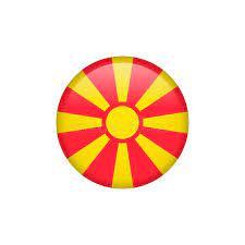 The field is still red but the. Macedonia Flag Vector Isolated 5 Stock Image Illustration Of Flag Button 141384141