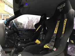 Ready To Race We Supplied The Omp Installation Equipment So Our Customer Could Fit His Sparco Evo Seats Into His Ford Fiest Racing Seats Ford Fiesta Roll Cage