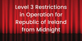 Under the level three restrictions, schools remain open with enhanced protective measures in place. Level 3 Restrictions In Operation For The Republic Of Ireland From Midnight