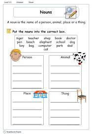 What is a noun worksheet. Nouns Worksheet English Treasure Trove