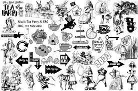 Alice In Wonderland Clip Art Black And White Alice Wonderland Teaparty Ai Eps Png Alice In Wonderland Alice In Wonderland Clipart Alice In Wonderland Book