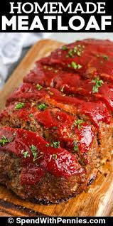 I was thinking of cooking it in a large rectangular dish patting it out flat sort of like a cake. The Best Meatloaf Recipe Spend With Pennies