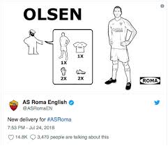 Kariyer sayfasında robin olsen isimli futbolcunun sezon bazında takımının yer almış olduğu turnuvalardaki maç, gol, asist, sarı kart, kırmızı kart, oyuna girme, oyundan alınma, ilk. Roma Replace Alisson With Sweden National Goalkeeper Robin Olsen Steemit