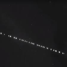 Starlink is a satellite internet constellation being constructed by spacex providing satellite internet access. An Astronomer Captured Spacex S Recently Launched Starlink Satellites On Video The Verge