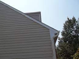 Preparation Stage Of Installed Pvc Trim Sections For The Upper Level Rake Board Were Completed Exterior Paint Pvc Trim Carpentry Projects