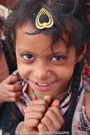 Young girl with heart hair clip, Maha Kumbh Mela 2013