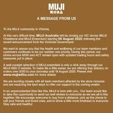 Announce closure of business location send this letter when your company is closing one or more of its locations. A Message To The Muji Community In Victoria News Muji