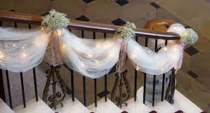 1 5m Wide 30m Long White Organza Tulle Fabric For Wedding Birthday Party Wedding Staircase Decoration Diy Wedding Decorations Tulle Wedding Decorations