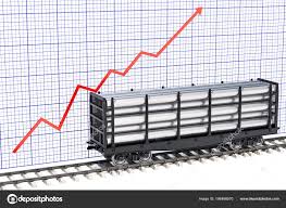 Growth Freight Traffic Production Metal Pipes Concept