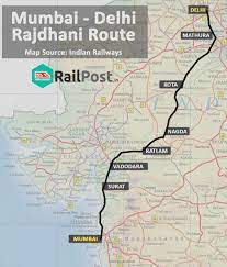 Delhi To Mumbai Train Route Map Railpost.in (@Railpostin) / Twitter