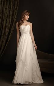 Chiffon Empire Waist Wedding Dress Wedding Dress Necklines Wedding Dresses Sweep Train Wedding Dress