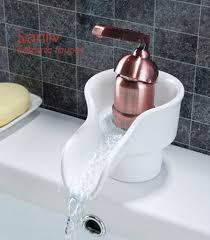 waterfall ceramic bathroom sink faucet