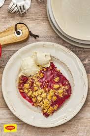 Kirsch Crumble Rezept Rezepte Lebensmittel Essen Einfacher Nachtisch