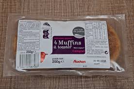 Aventures Gustatives Muffins A Toaster Complets 250g Par Auchan