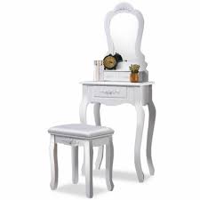 Very unique craft armoire with fold out table: Home Garden Furniture Mirrored Dressing Table Set Vanity Table W Jewelry Armoire Christmas Gifts