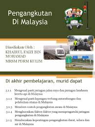 Panjang keseluruhan jalan tol di malaysia adalah 3,800 kilometer. Bab 5 Pengangkutan Di Malaysia 1