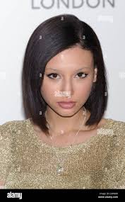 Leah Weller arrives for the launch of the Fashion for Relief Stock Photo