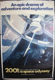Limited time sale easy return. 2001 A Space Odyssey Original 40 X 60 Stanley Kubrick Movie Theater Poster For Sale Original Vintage Movie Posters