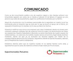 The company was founded in 2004 after intercorp bought supermercados santa isabel from dutch multinational ahold in 2003. Plazavea En Twitter Comunicado Oficial De Supermercados Peruanos Debido A La Agresion Sufrida Por Una De Nuestras Colaboradoras Y Dos Clientas Https T Co Cgbmcu8vl7
