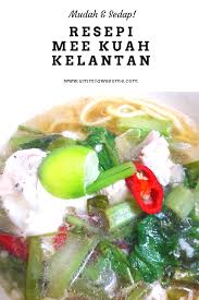 Resepi mee kuah daging merupakan kepelbagaian resepi mee yang terdapat di malaysia , yang mana resepi ini sangat mudah disediakan dan sangat lazat dimakan malah resepi disukai ramai. Resepi Mee Kuah Kelantan Versi Ummi Resep Tumis Limau