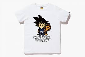 Bape x dragon ball z baby milo super saiyan shirt mens. A Bathing Ape Announces Dragon Ball Collection