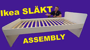 Ikea Slakt Bed Frame Assembly Instructions Youtube
