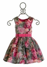 Zoe Ltd Mod Gray Floral Dress Size 8 Girls Special Occasion Dresses Little Girl Dresses Tween Party Dresses