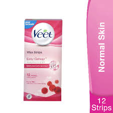 Veet Wax Strips With Easy Grip Legs Body Normal Skin